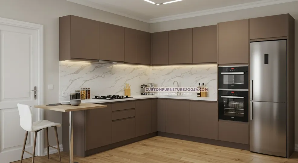 Jasa Pembuatan L shape Kitchen Set Jogja